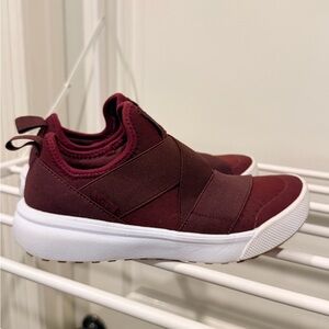 Vans Maroon Slip-On Shoes